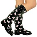 New Black Dog Festival Wellies Wellington Boots Sz 3-8