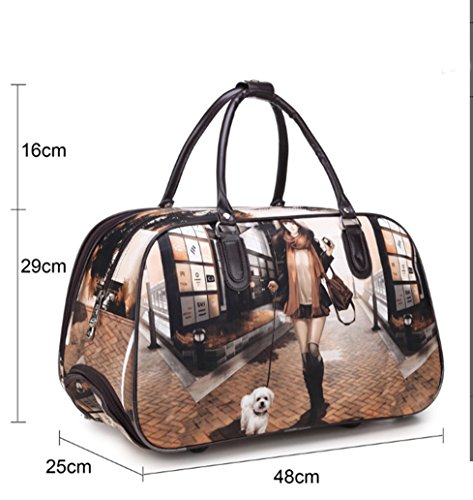 EASYJET, WOMENS & GIRLS, LIGHTWEIGHT 18/19 (High Quality Fashion) Travel Bags Holdall Hand Luggage Womens Weekend Handbag Wheeled Trolley Size: H30 x W48 x D23 cm