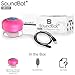 SoundBot SB519 HD Bluetooth Wireless Shower Speaker Portable Weather Water-Resistant Speakerphone w/ Full Spectrum Music, 6Hrs Streaming & Hands-Free Talking, Built-In Mic, Suction Cup, 33feet Range
