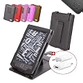 DURAGADGET Funda Y Cubierta Negra De Piel Aut�ntica Con Soporte Para El Kindle De Amazon, Wi-Fi, Monitor 6" E Ink + Cargador De Red El�ctrica (NO Funciona Con El Amazon Kindle Touch / Touch 3G)