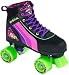 SFR Rio Roller Skull Quad Roller Skates - Black/Pink/Green - Size UK3