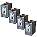 Speedy Inks - 4 Pack Remanufactured Replacement Ink Cartridge for Hewlett Packard CC635A (HP 701) for use in HP FAX 640, FAX 650, FAX 2140
