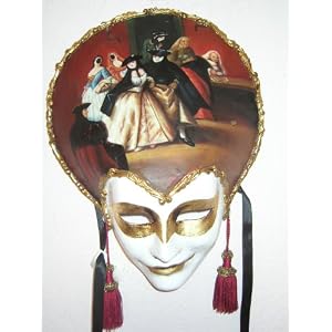 Oil Painted Hand Painted Venetian Mask