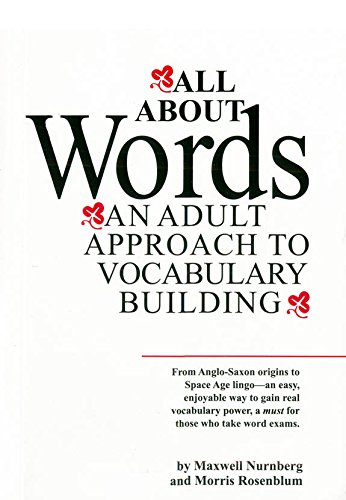 all about words  an adult approach to vocabulary building