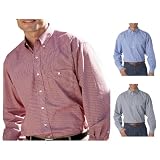 Bill Blass Premium - Adult Wrinkle-Free Checked Broadcloth Shirt (6862) at Bill Blass