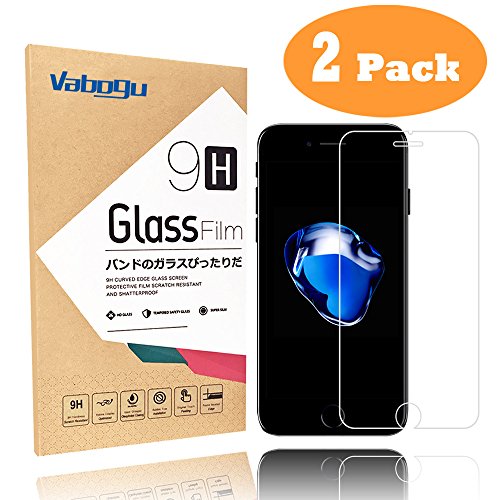iPhone 7 Screen Protector, 2-Pack Vabogu [HD Clear] Premium [Tempered Glass ] Screen Protector for iPhone 7 4.7