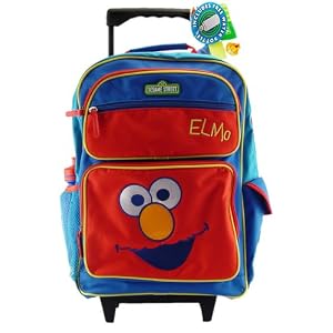 Back to School Saving - Sesame Street Elmo Large Backpack with Bonus Water Bottle - Size... by 