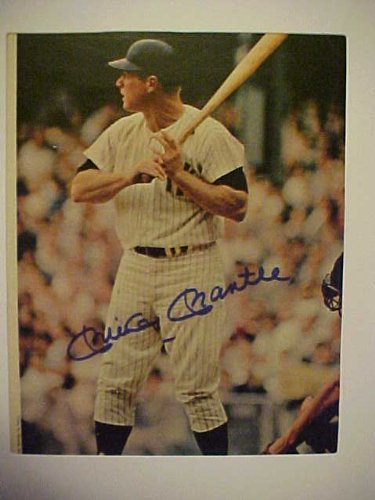 Mickey Mantle New York Yankees Autographed 11 X 14 Professionally Matted Color Photo With A Personally Obtained Autograph Directly From The Player