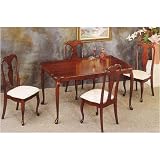 5 Piece Cherry Dining Set By Coaster Furniture