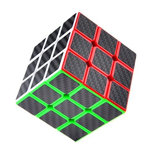 Puzzle Cube, HaipÂ® 3x3x3 Carbon Fiber Sticker Speed Smooth Magic Cube Puzzle Cube Black