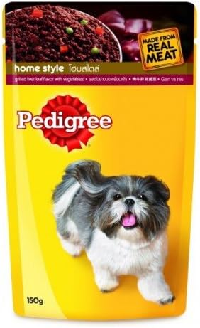 Pedigree Pouch Dog Food Beef and Vegetable Flavor Made Form Real Meat 150 G.