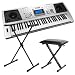 FunKey 61 Plus Keyboard inkl. Netzteil, Keyboardst�nder und Bank