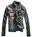 King Ma Men's Denim Jacket Slim Fit Jean Coat