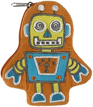 Living Goods Zippee Coin Pouch, Retro Robot