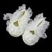 Princess Non-Slip Newborn Baby Toddler Girl Beautiful Lace Shoes 0-3 Month - White