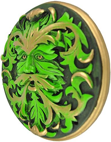 Green Man Plaque - Spring/Summer by Oberon Zell