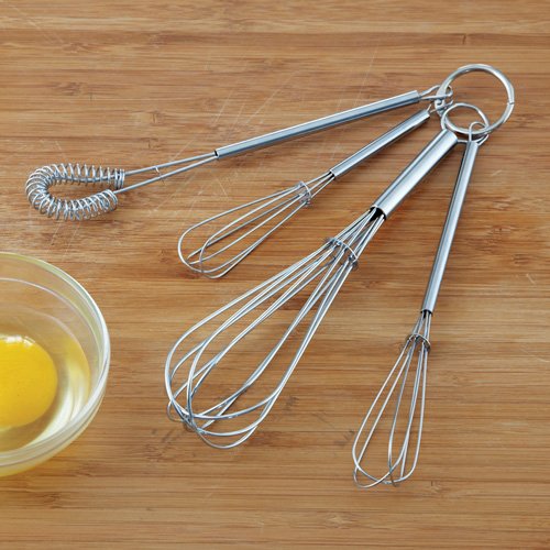 Fox Run Stainless Steel 4 Piece Whisk Set