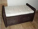 Rattan Wäschekorb Wäschesammler Wäschebox Sitztruhe Truhe
