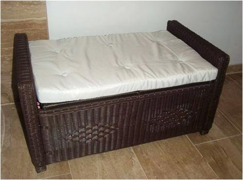 Rattan Wäschekorb Wäschesammler Wäschebox Sitztruhe Truhe