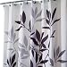 All Products : InterDesign Leaves Fabric Shower Curtain, Gray