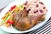 Wallmonkeys Peel and Stick Wall Decals - Caribbean Style Jerk Chicken Served with Rice - Removable Graphic