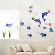 Lovely Dolphins- Wall Decals Stickers Appliques Home Decor