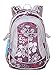 JiaYou Girl Flower Printed Primary Junior High University School Bag Bookbag Backpack(1# Purple,24 L)