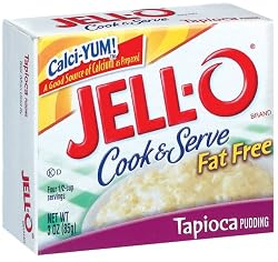 Jell-O Cook & Serve Fat Free Tapioca Pudding, 3-Ounce Boxes (Pack of 24)
