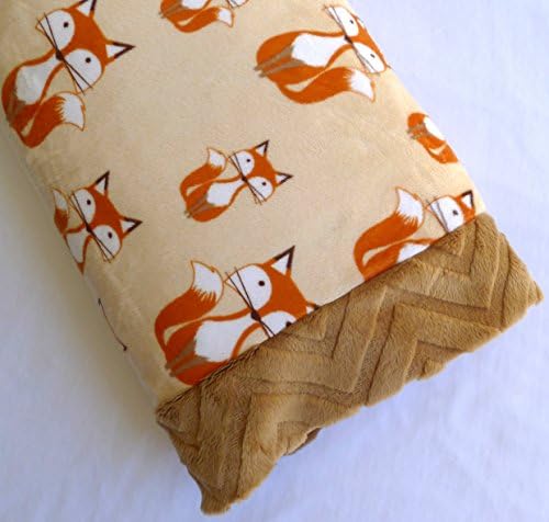 Toddler Pillowcase - Fox Bedding - Made by Sugar Doodle Boutique - Pillow 12 X 16 - Minky - Made in USA!