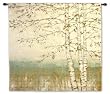Birch Silhouette II Wall Tapestry with free hanging rod by James Wiens, 54 x 48 inches
