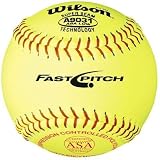 Baseball - Wilson 11-88 Stitch Yellow ASA Fastpitch Softball