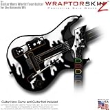 Chrome Drip on Black Skin fits Band Hero, Guitar Hero 5 & World Tour Guitar ....