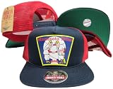 Minnesota Twins Navy/Red Three Panel Mesh Plastic Snapback Adjustable Plastic Snap Back Hat / Cap