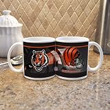 NFL Cincinnati Bengals 11-Ounce White Helmet Mug (2 Pack)