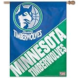 Minnesota Timberwolves Flag - Throwback 27X37 House Flag Banner