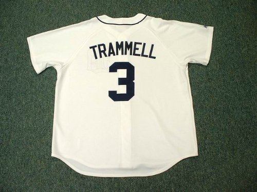 ALAN TRAMMELL Detroit Tigers Majestic Athletic Home Baseball Jersey, XL