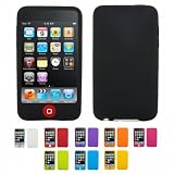 BLACK Apple iPod Touch 3 3G 3rd Generation 16GB 32GB 64GB CANDY Silicone Case Skin Cover