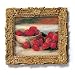 Fraises - Gold Frame Magnet with pop-out easel (2-3/4" x 2-1/2")