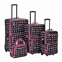Hot Sale 4 Pc Rockland Butterfly Luggage Set By Fox Luggage
