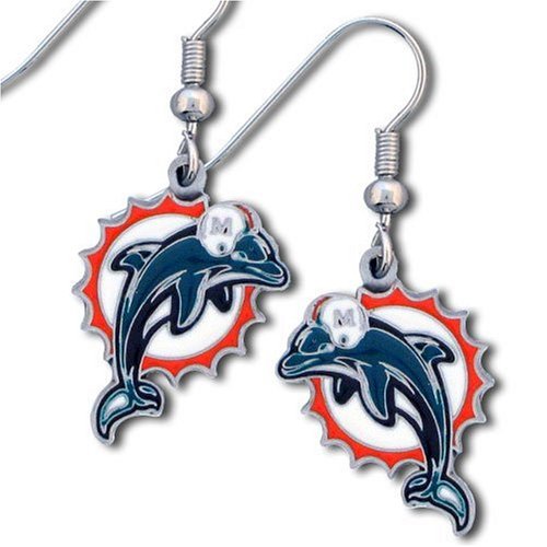 NFL Miami Dolphins Dangle Earrings