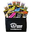 Buffalo Bills 1.75oz Beef Jerky Black 6-Pack Gift Cooler (filled with 12 jerky packs) - Great Gift For Father's Day