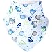 Honeyhome Baby Bandana Drool Bibs for Boys 5- Pack with Snaps -Soft Absorbent Bibs- Cute Burp Cloths Gift for Drooling,Feeding and Teething Baby Boys-Boys Gifts