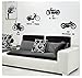Fangeplus(TM) DIY Removable Large Black 1885 Daimler 1894 Hildebrand&wolfmuller 1921 BSA Model E 1948 Harley-davidson 4 Classical Motorcycles Art Mural Vinyl Waterproof Wall Stickers Bedroom Room Decor Livingroom Decal Sticker Wallpaper 55.1''x15.7''
