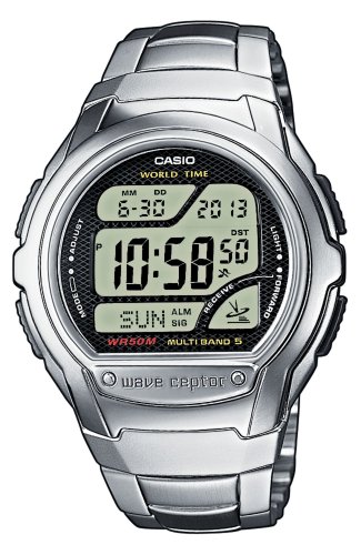 Casio - WV-58DE-1AVEF -Homme Radio Pilote - Multifonction - Quartz Digitale - Bracelet acier