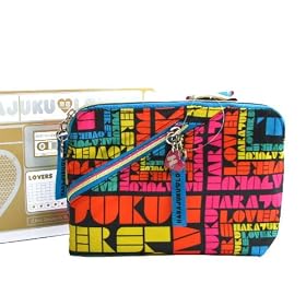 Harajuku Lovers By Gwen Stefani  Pop  Squaresville Cosmetic Bag With  Audible  Holiday Gift Box 08...