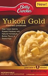 Betty Crocker Mashed Potatoes, Yukon Gold, 4.8-Ounce Boxes (Pack of 12)
