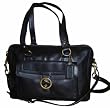 Coach Penelope Leather Buckle Zip Satchel Convertible Bag 19129 Black