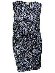 Bubble Dress Elastane/Viscose Sleeveless General Print  Dress