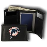 Rico Miami Dolphins Embroidered Tri Fold Wallet