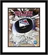New York Rangers NHL Framed 8x10 Photograph Team Logo and Hockey Puck